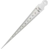 YMYNY 1-15mm 1/64-5/8 Wedge Feeler Gauge Hole Gap Taper Gauge Stainless Steel Ruler Weld Inspection Taper Gauge Imperial Metric Measuring Tool
