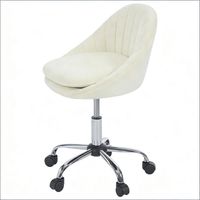 Bureau assis-debout ajustable, fauteuil de travail ergonomique, chaise de maquillage à roulettes