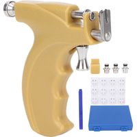 Kit de perçage d'oreilles professionnel - Pistolet perce-oreilles en acier inoxydable avec boucles d'oreilles, ensemble d'outils de perçage pour usage à domicile ou salon.