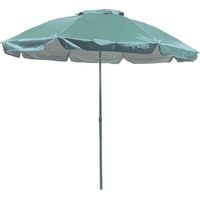Marbueno sombrilla acero 6 varillas 220 cm nylon Verde turquesa