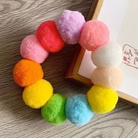 1 Collier arc-en-ciel pour animaux – Collier à pompons colorés, adapté aux chats et aux chiens