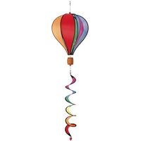 Elemento decorativo de jardín hq-kites hot air balloon rainbow sistema giratorio resistente