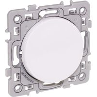 Interruptor de paso con luz o testigo 10AX - CUADRADO Blanco