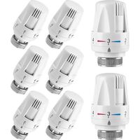 Thermostatic Radiator Thermostat Head: Mitening 8 Pieces Thermostatic Head Radiator Thermostat Radiator Tap Radiator Thermostat Head Connected Thermostatic Head M30 x 1.5