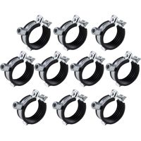 10x Stahl Rohrschelle 57-61 mm 2 Zoll Rohrhalter Rohrhalterung Rohrbefestigung