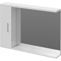 Alexander James 1050mm x 750mm Downlit Vanity Mirror with Storage - 1050mm - Chrome 96mm Bar Handle