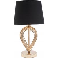 Ferretti MAXT Tischlampe schwarz-gold 44 cm