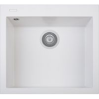 Lavello composito cucina Plados ON5610 una vasca - UG58 Bianco Latte