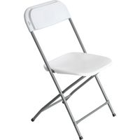 Chaise pliante en résine 45 x 44,5 x 79 cm – Dossier ergonomique – Facile à transporter et à ranger – Pour terrasses et réceptions – 7House