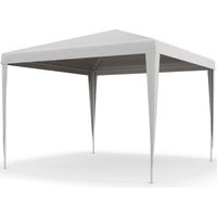 Abri de Jardin 3x3 m Portable avec Couverture Anti UV, Blanc