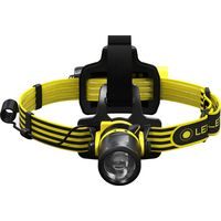 Ledlenser EXH8 linterna frontal amarilla negra impermeable