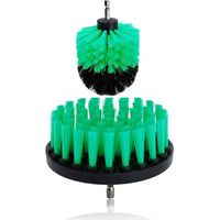 3 Zoll + 5 Zoll mittelgroße Hochleistungs-Reinigungsbürste für Badezimmeroberflächen, Badewanne, Dusche, Fliesen und Fugenmörtel - Crezuo