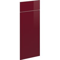 Façade de cuisine R-Line, Rouge brillant, 29.6x70.8cm façade de meuble pour meuble bas à tiroirs, Vicco