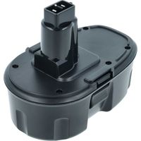 EXTENSILO Akku kompatibel mit Dewalt DC411B, DC410KA, DC410, DC410N, DC410KB, DC390N, DC390KB Elektrowerkzeug (3300 mAh, NiMH, 18 V)