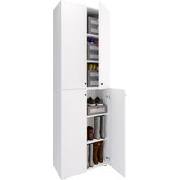 XL Wood Armadio per scarpe Lona 6 220x70x40 - VCM
