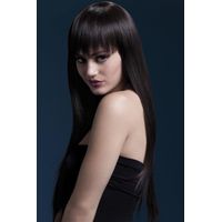 Fever Jessica Wig - Brown - Long Straight with Fringe - 26inch/66cm - 42539