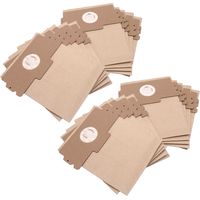 vhbw 20x Sacs remplacement pour Singer Super AS 1-3 pour aspirateur - 26cm x 21cm marron