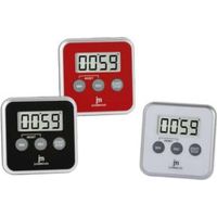 Minuteur de cuisine Lowell JT 5412B blanc écran LCD 80 mm