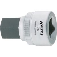 Hazet Schraubendreher-Steckschlüsseleinsatz 985-6, 1/2 (12,5 mm) Vierkant hohl, Innen Sechskant Profil, SW 6 mm