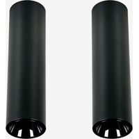 Pack de 2 appliques de plafond LED de surface ronds Ø4 cm en aluminium Luisiana SKLUM Noir