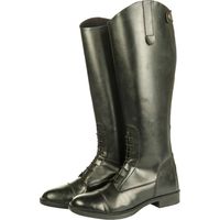 Stivale equitazione per Donna e Bambino in pelle sintetica modello New Fashion: 34, nero 9100