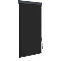 Vidaxl – Store roulant extérieur 100x250 cm – Tissu polyester respirant avec revêtement PA – Barre en aluminium – Mécanisme à manivelle
