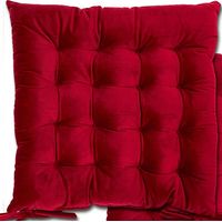Le Chateau Velvet Seat Pad Red