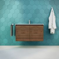 Inda - Meuble de salle de bain L.100 avec vasque brillante /