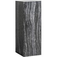 Sellette art déco en marbre gris finition marbrée élégante - Gris marbré élégant