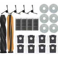 Accessoires pour aspirateur robot Dreame X50 Ultra S40 rouleau principal, brosse latérale, filtre HEPA et sac à poussière