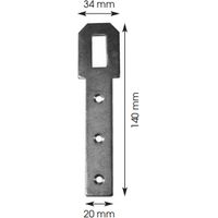 Klammer für provenzalische Fensterläden Langloch 140x20mm BOURG MERMIER verzinkter Stahl - 301103