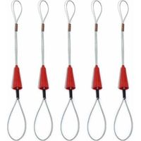 Aiguille Tire-Fil Outil D'aide à L'installation De Câbles D'électricien Dispositif De Filetage De Câbles Traction De Fil D'outil De Fixation De Bande De Poisson,(5pcs)
