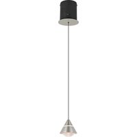Pendelleuchte Hängeleuchte Deckenleuchte Metall Nickel Farbtemperaturwahl H 200 cm