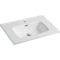 Lavabo da Incasso 70 cm in Ceramica Bianca Mod. Civit