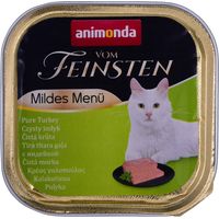 ANIMONDA Vom Feinsten Mildes Menu Pute pur - Nassfutter für Katzen - 32x100 g