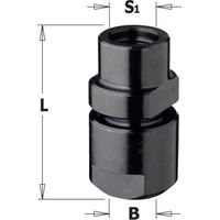 796.100.00 M10 RH MANDRIN DE FRAISAGE AVEC BAGUE POUR PINCES d=6-6,35-8-9,5mm