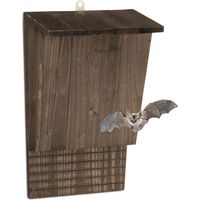 Nichoir a chauves souris en bois de pin brun
