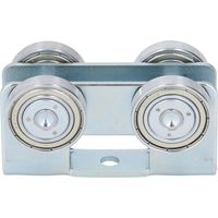 Lot de 4 roues de chariot pour rideau, rail de porte coulissante, palan de levage, accessoires de montage