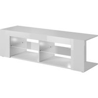 Mobile TV Cama FURNITURE TEXAS - Bianco lucido, design moderno