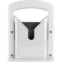 Guillotine à bagels en acier inoxydable, coupe-pain pour toasts, outil de cuisine tranchant.