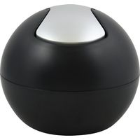 Poubelle à bascule BOWL MATT 1L Noir mat Spirella