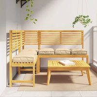 vidaXL Coussin 6 pc Tissu Oxford Beige 40 x 40 x 8 cm