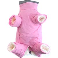 Warm Dog Jacket, Winter Dog Coat for Small Medium Dogs, Waterproof Windproof Reflective Pet Snowsuit Puppy Clothes,L