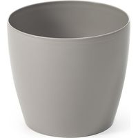 Blumentopf mit Kunststoffabdeckung, taupe, 13,5 cm, Magnolia