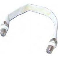 Vivanco 44102 cavo coassiale 1x F, Male Bianco