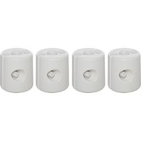 Pesos para Carpas Plegables Soportes Rellenables con 9 kg d'eau Blancos Ø22/24x25 cm Pack de 4