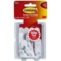 Command 3M17002VP6 17002VP-Ganci Piccoli, Confezione da 6, outofPrint, Small hooks