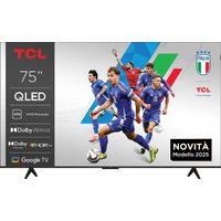 TCL – Téléviseur QLED 75 pouces UHD 4K – Smart TV avec 4 ports HDMI – Taux de rafraîchissement 60Hz – Dolby Atmos – Technologie Ambilight