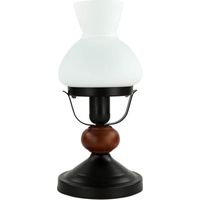 Lampada a olio retrò, nero opaco E27 Petronel 7072 Rabalux