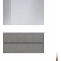 MEUBLE DE SALLE DE BAIN SUSPENDU LIGNE ELEGANCE L. 120 CM Dimensions : Noyer